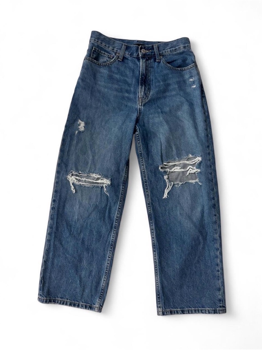 Uniqlo Blue Denim Ripped Jeans